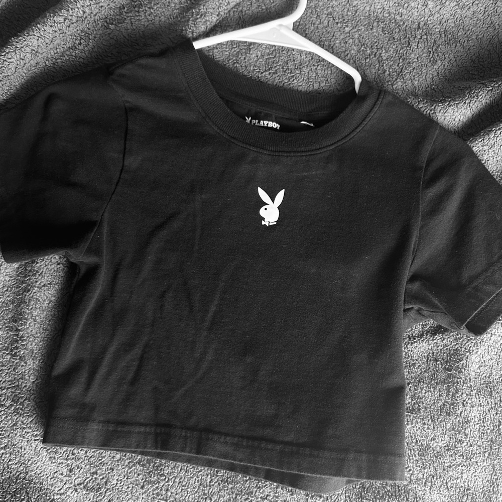 Playboy Black-white Crop-top